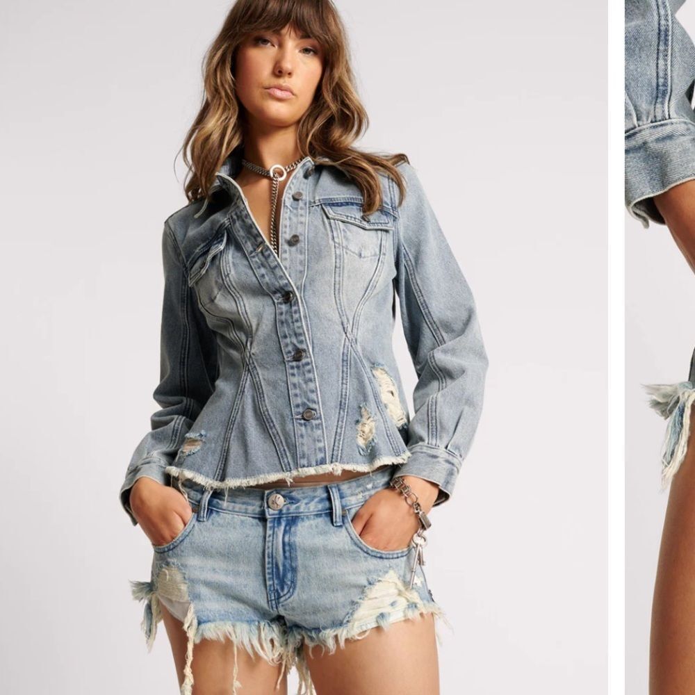 One Teaspoon 29 SALTY DOG BONITAS LOW WAIST DENIM SHORT